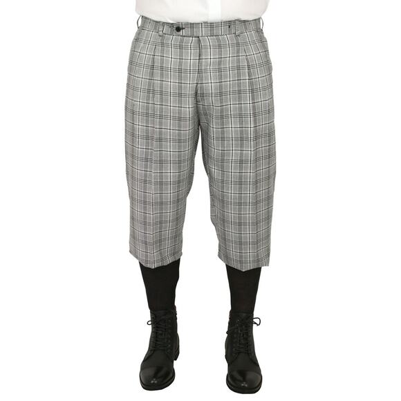 Vintage Golfknickers.com Limited Par 5 Plaid Pants 36 Beige Grey Nuetral - Picture 2 of 8